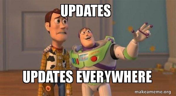 Updates Updates Everywhere - Buzz and Woody (Toy Story) Meme Meme Generator