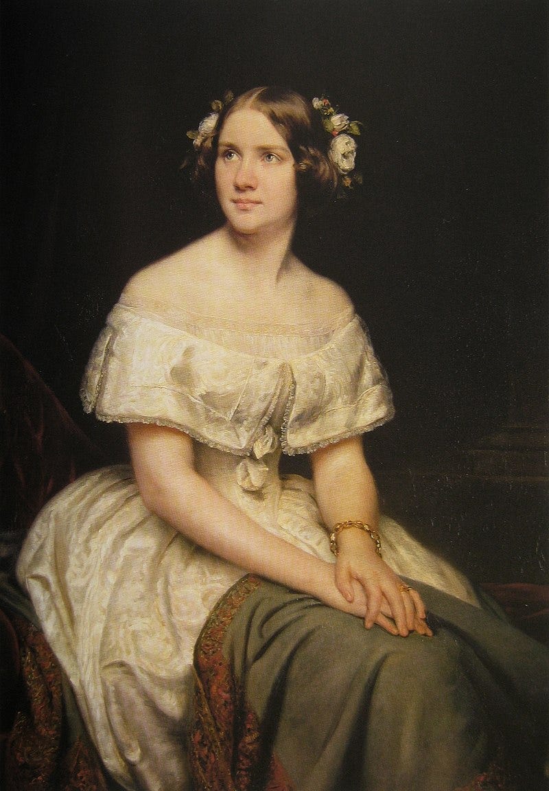 1862 painting of a seated woman 1862 painting of a seated woman