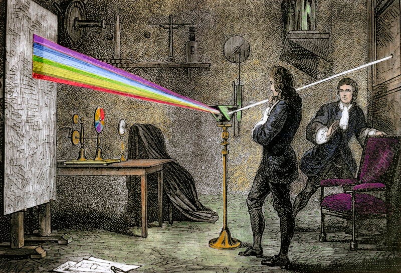 Newton's optics - Stock Image - H414/0126 - Science Photo Library Newton's optics - Stock Image - H414/0126 - Science Photo Library