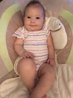 Josie Johnson (8 months) is the great-great-granddaughter of Willie Leola McQuany-Guess. She is the youngest of the Guess clan.
Oct. 6, 2016 Josie Johnson (8 months) is the great-great-granddaughter of Willie Leola McQuany-Guess. She is the youngest of the Guess clan.
Oct. 6, 2016