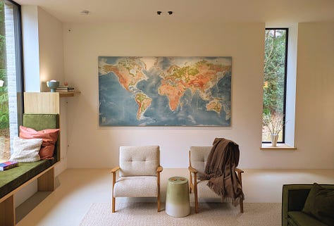 Photos of the first edition of the world map