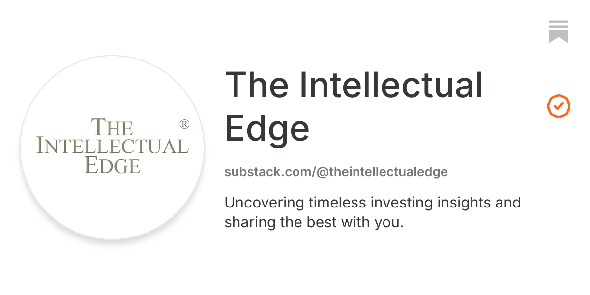 The Intellectual Edge | Substack