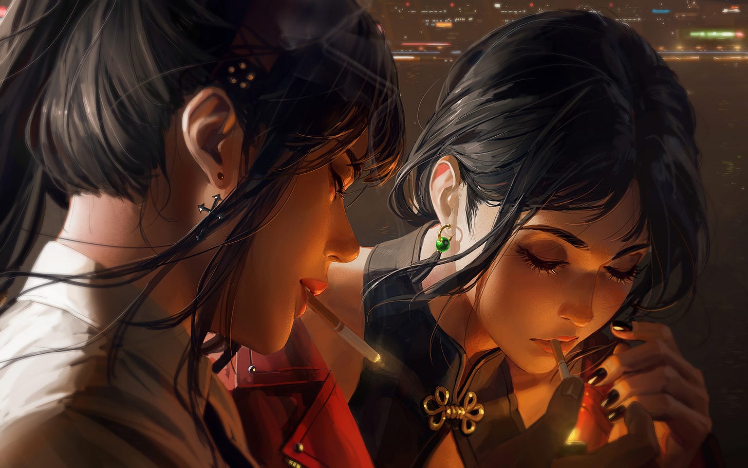 Anime 1800x1125 GUWEIZ original characters artwork drawing