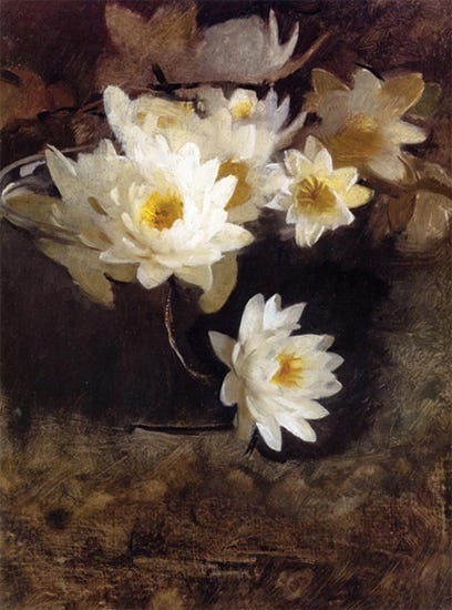 Water Lilies, Abbott Handerson Thayer Water Lilies, Abbott Handerson Thayer