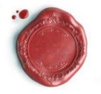 Red wax seal