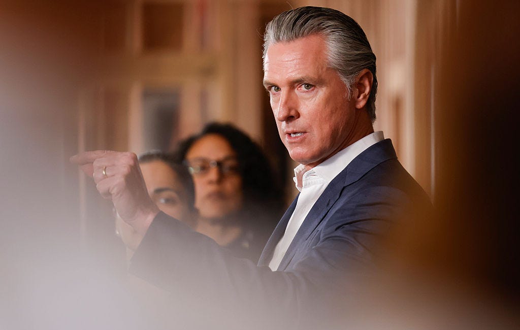 Newsom Looks Small in the Face of a Big War