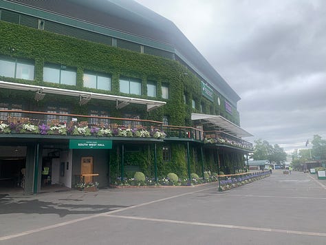 Wimbledon arrival routine