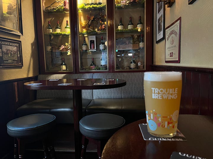Out and in at Walsh's in Stoneybatter