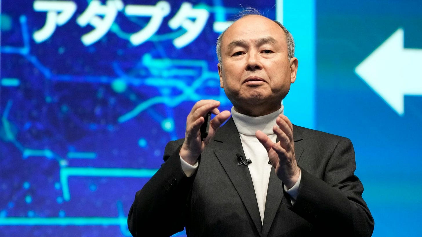 SoftBank’s $10 Billion-Plus Plan to Get Into the AI Race Centers on Power and Chips