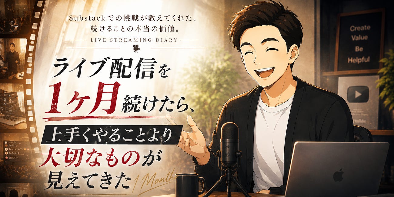 Substackでライブ配信を1ヶ月続けてわかったこと
