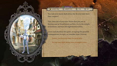 Screenshots of Master of Magic, 2022 remake.