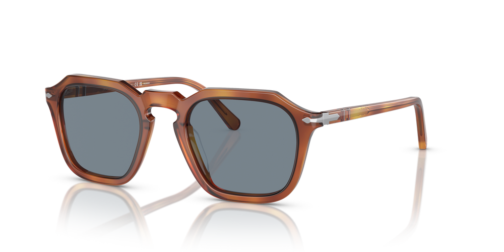 Persol PO3292S with Terra Di Siena Frame and Blue Lenses - Image 1