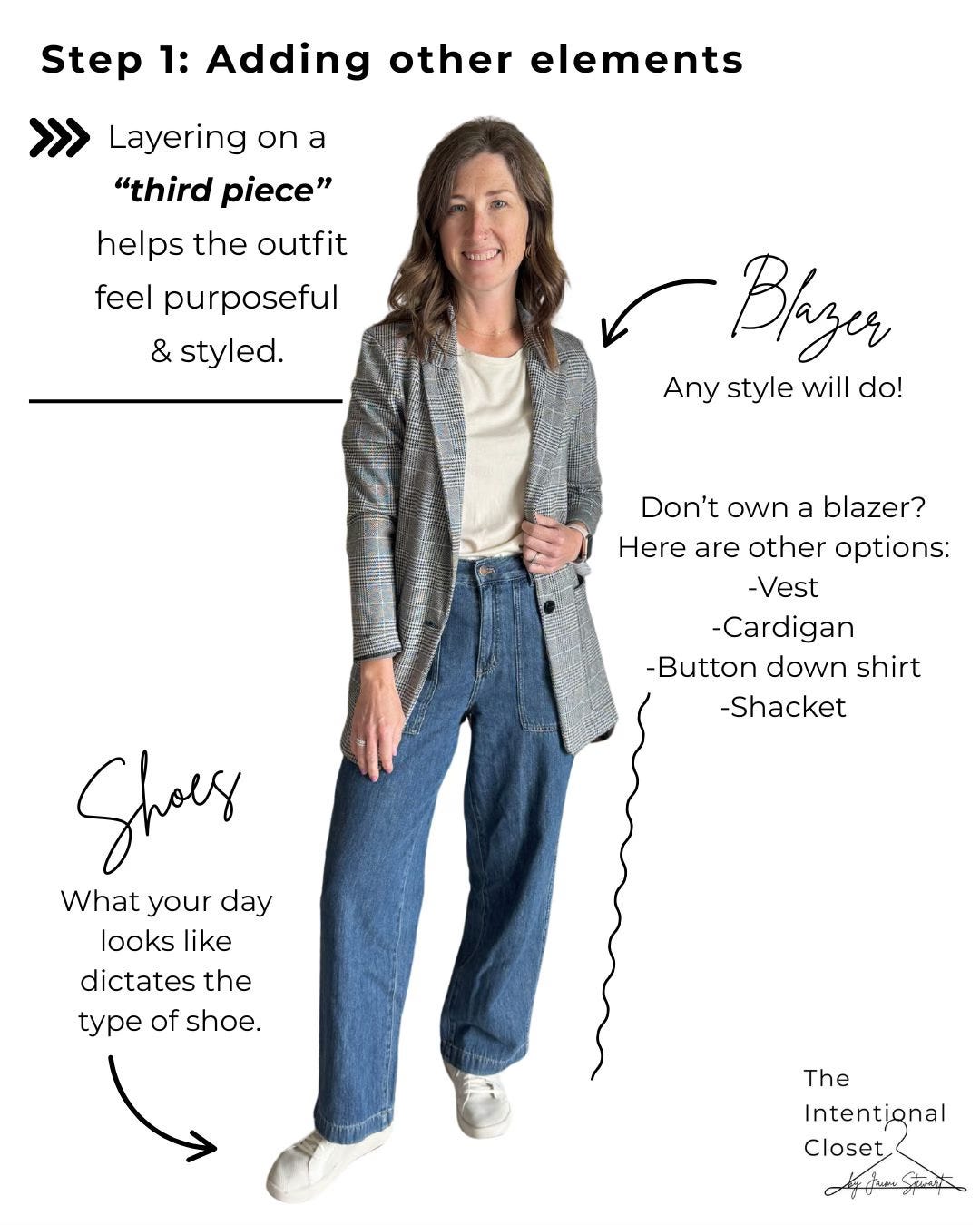 t-shirt styling, blazer outfit, casual cool, outfit ideas