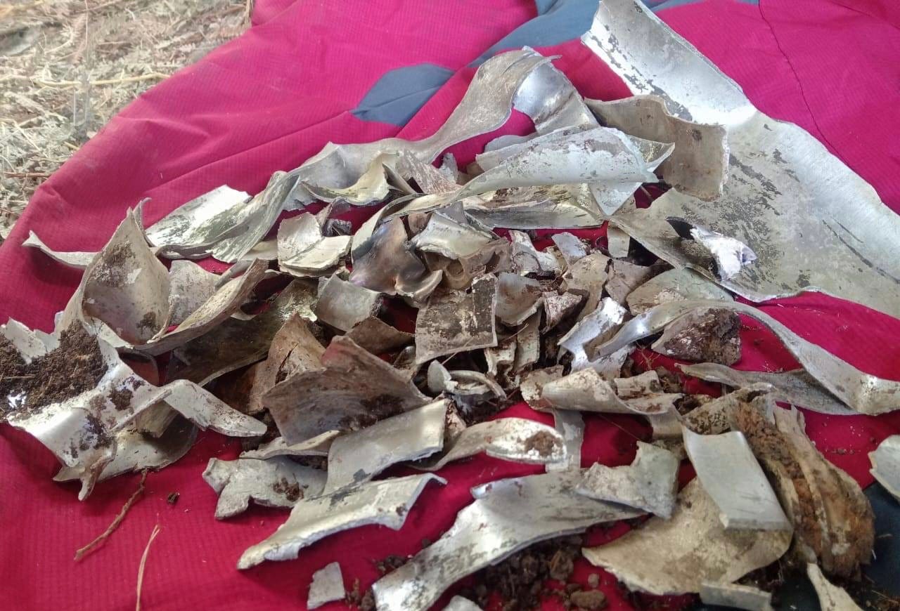 Shrapnel from Thales FZ rockets