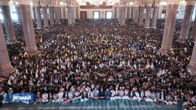 A symbolic funeral and commemoration ceremony for Sayyed Hassan Nasrallah and Sayyed Hashem Safieddine was held at Al-Shaab Mosque in the Yemeni capital, Sanaa A symbolic funeral and commemoration ceremony for Sayyed Hassan Nasrallah and Sayyed Hashem Safieddine was held at Al-Shaab Mosque in the Yemeni capital, Sanaa