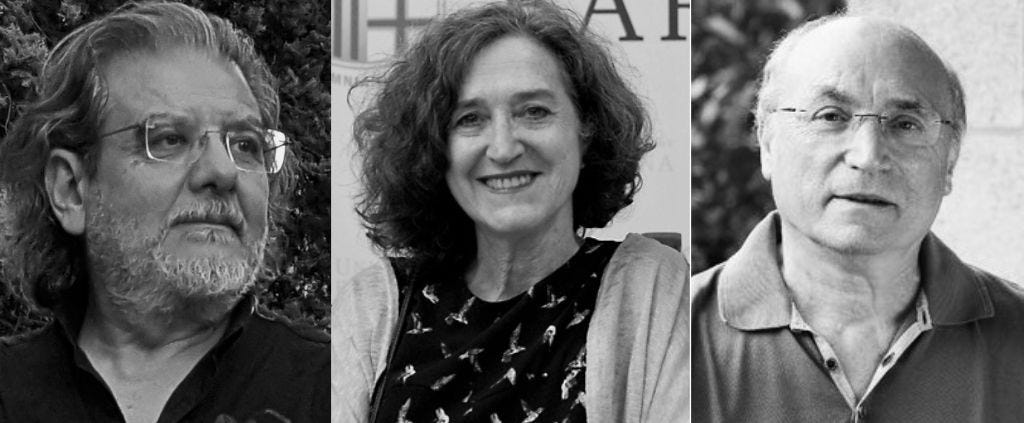 Foto de Rodrigo J. García, Juana M. Sancho y Francesc Imbernón