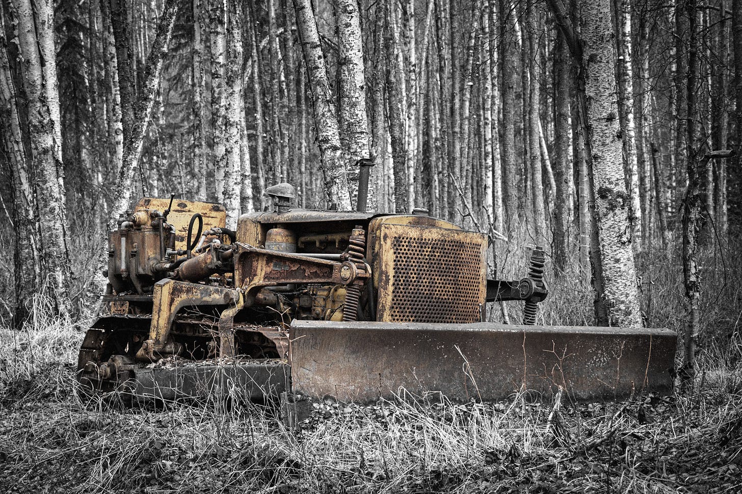 Old buldozer