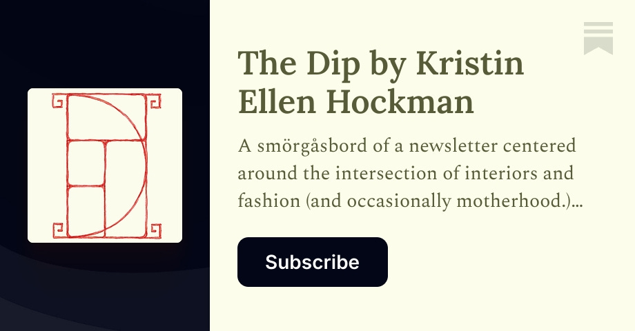 The Dip by Kristin Ellen Hockman | Substack