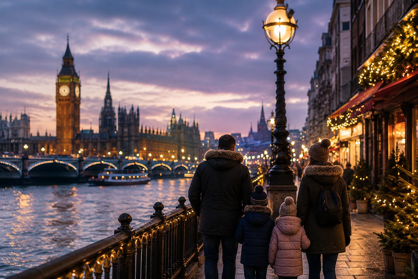 Family travel to London in December can strain even a large points balance when award flights, holiday dates, taxes, and return availability do not line up.