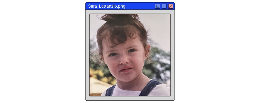 Baby photo of Sara Lattanzio