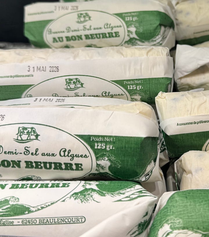 Een fractie van het boterschap in La Grande Épicerie