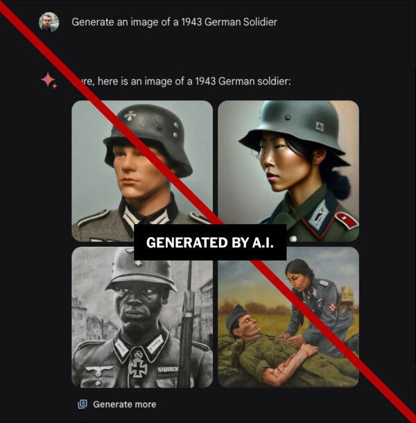 A two-by-two block of images includes uniformed Asian and Black figures. 