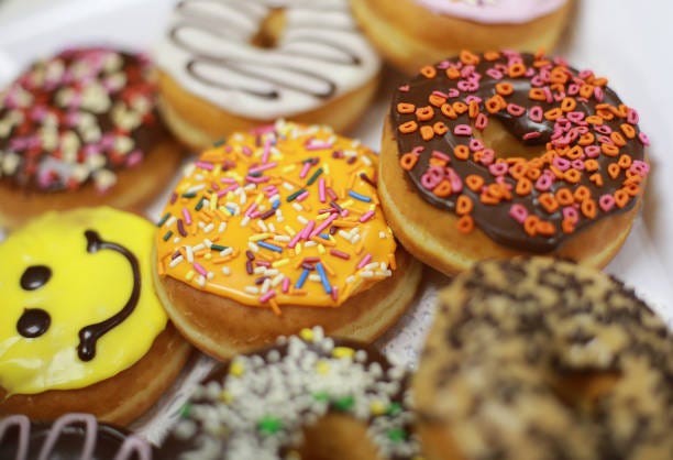 Dunkin Brands shows off donuts free of artificial coloring and several new products for their Dunkin' Donuts and Baskin Robins franchises at its...