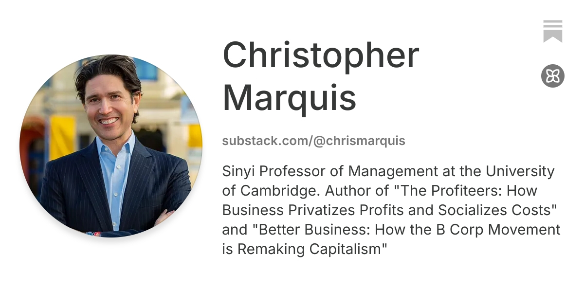 Christopher Marquis | Substack
