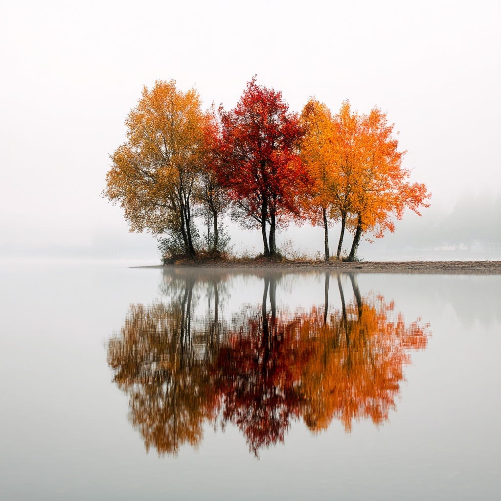 Reflection Images #735 Stunning Water Reflection Prompts for AI Image Generation