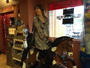 ACK april on horse ACK april on horse
