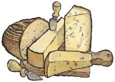 3 Cheeses plus Bread Customizable Gift Box 3 Cheeses plus Bread Customizable Gift Box