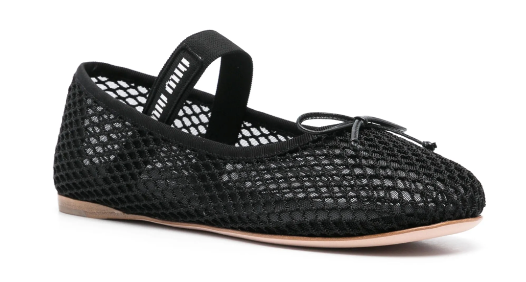 A picture of Oliver Bonas flat Mary Jane shoes in black