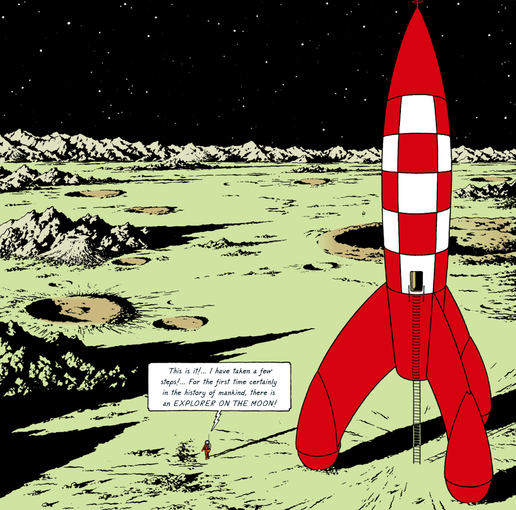 Tintin on the Moon