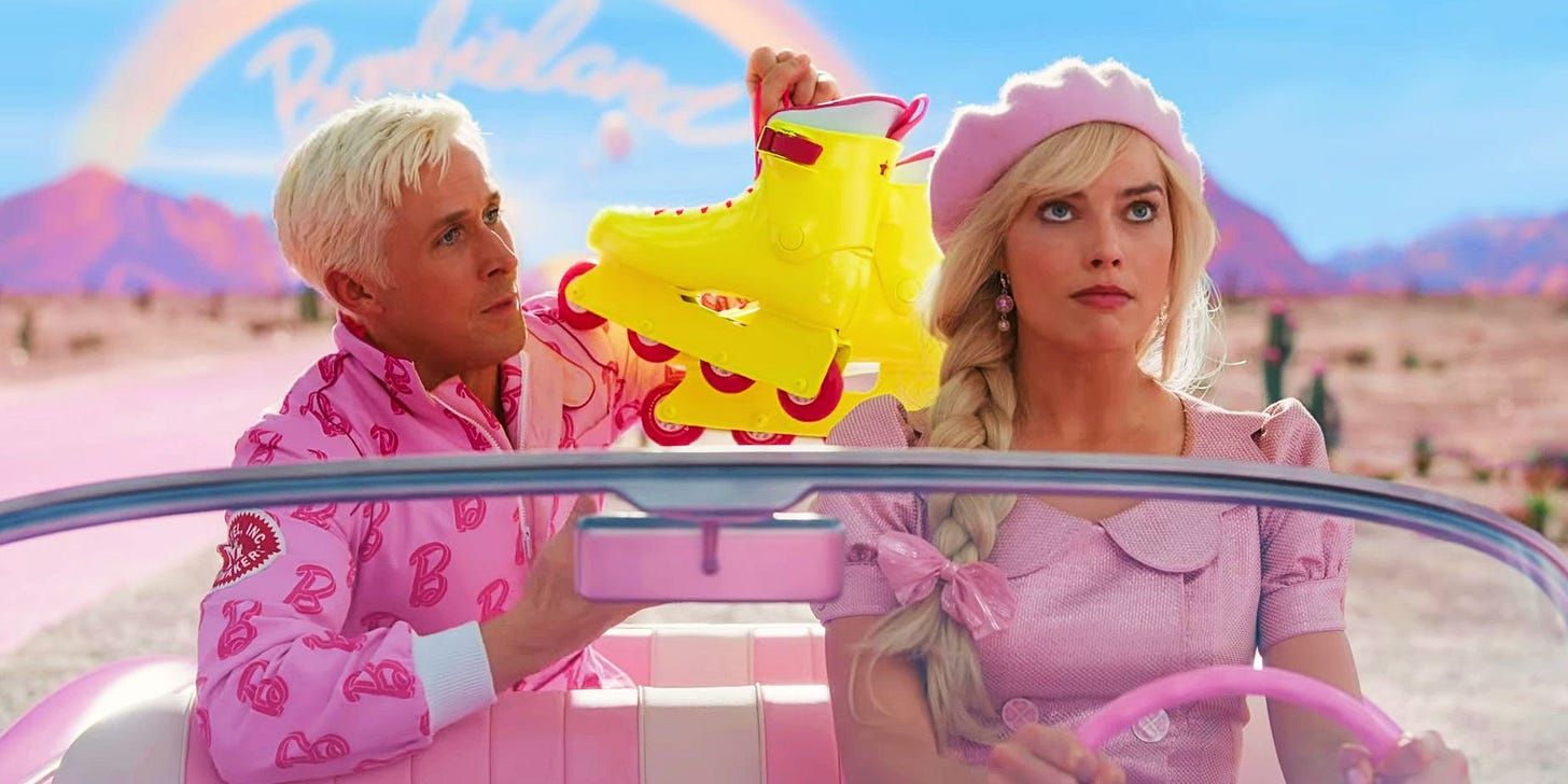 Barbie Movie Footage Description: Margot Robbie's Doll Adjusts To The ...