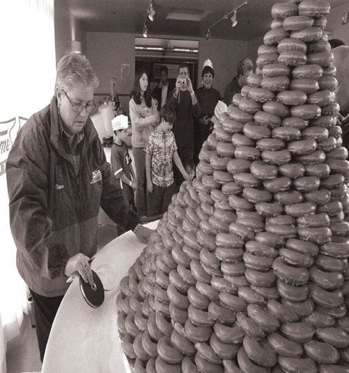 Mountain of doughnuts