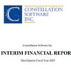 Constellation Software Q325