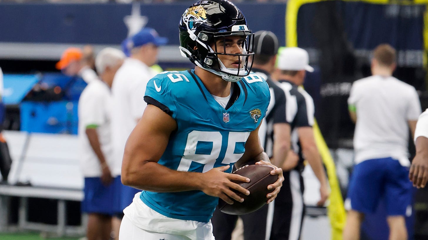 Former Nittany Lion Brenton Strange scores first NFL touchdown for  Jacksonville | ABC27