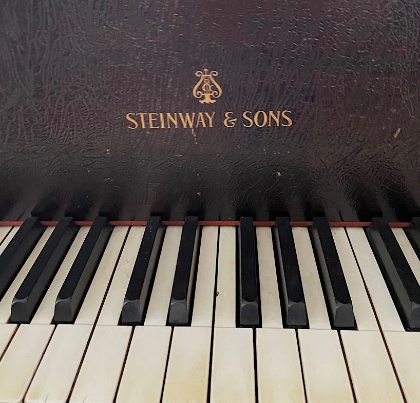 Piano in a historic home in South Carolina.