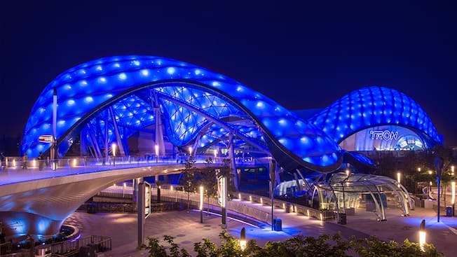 Tron coaster at Shanghai Disneyland