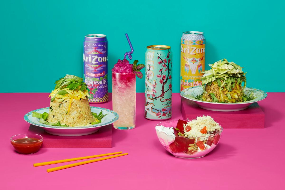 Mission Chinese Food's Arizona Iced Tea mashup menu items