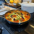 gluten free supreme pizza skillet (one pan, 45 minutes)