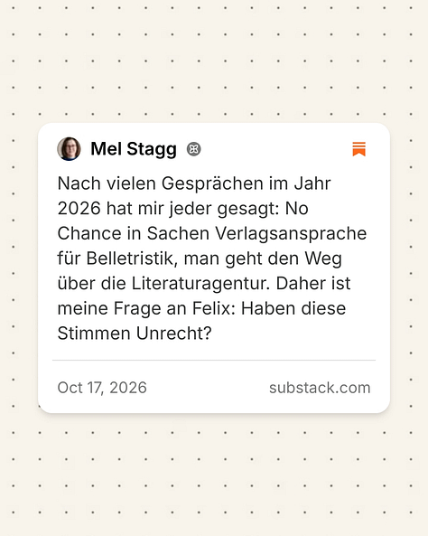 Leser:innen Fragen an Felix Hummel, Talent-Manager und Literaturagent