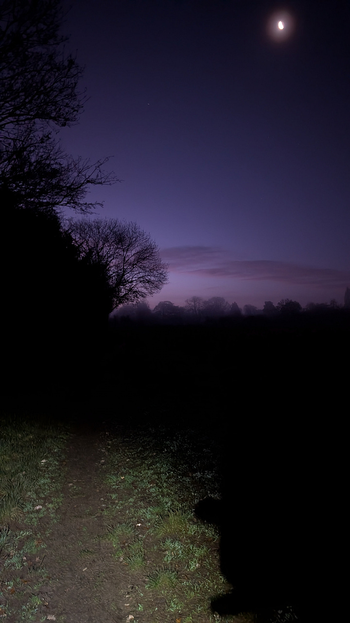 Sunrise on the way to Farnham