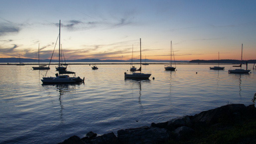 A lovely evening in Burlington, VT.