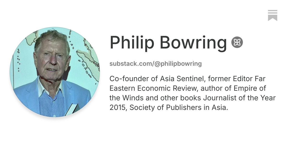 Philip Bowring | Substack
