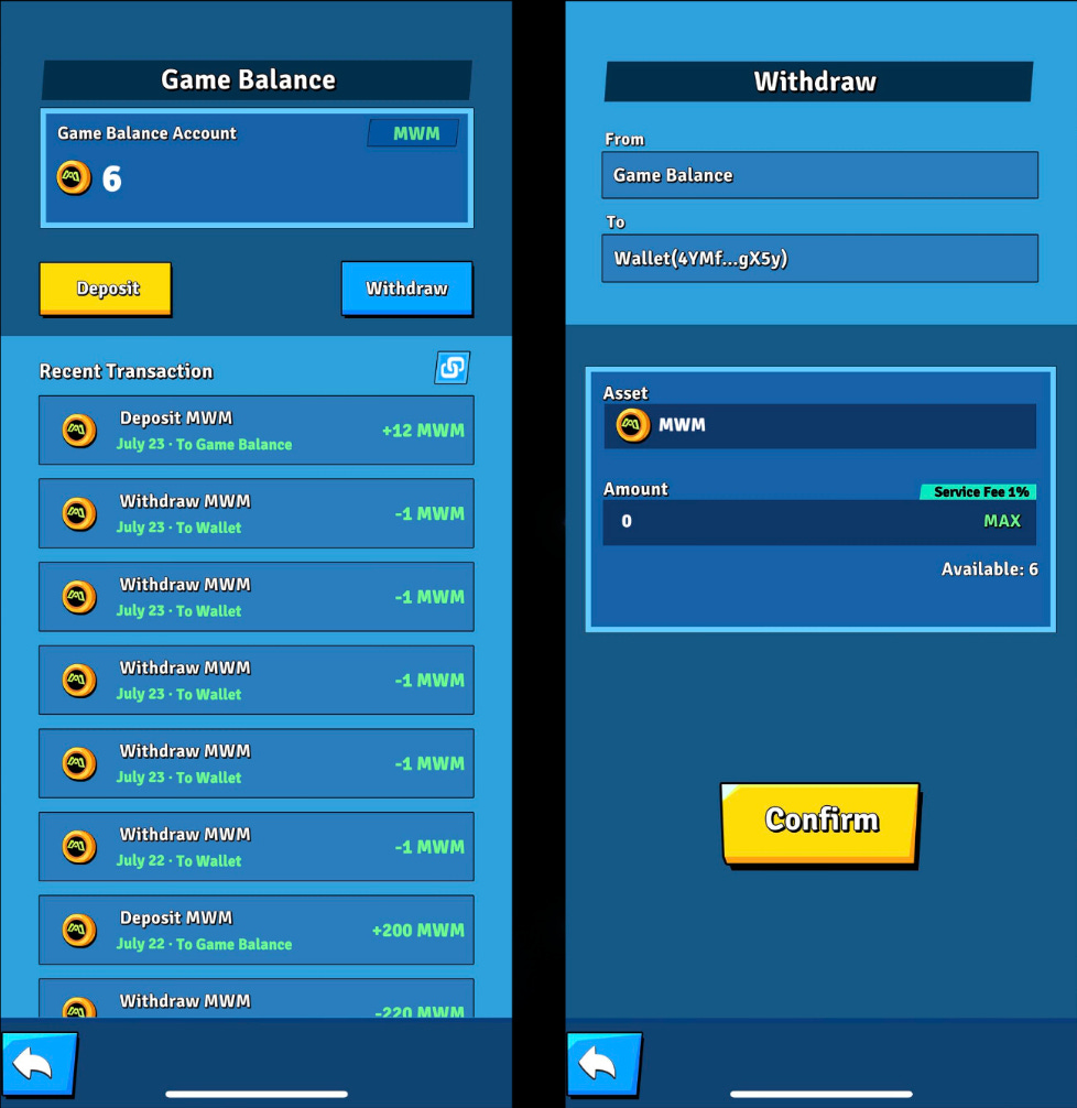 In-App Wallets Allowing for crypto currency transactions in dApps