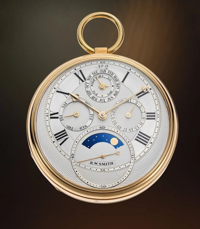 Roger W. Smith’s Pocket Watch No. 2. Image courtesy of Phillips. Roger W. Smith’s Pocket Watch No. 2. Image courtesy of Phillips.