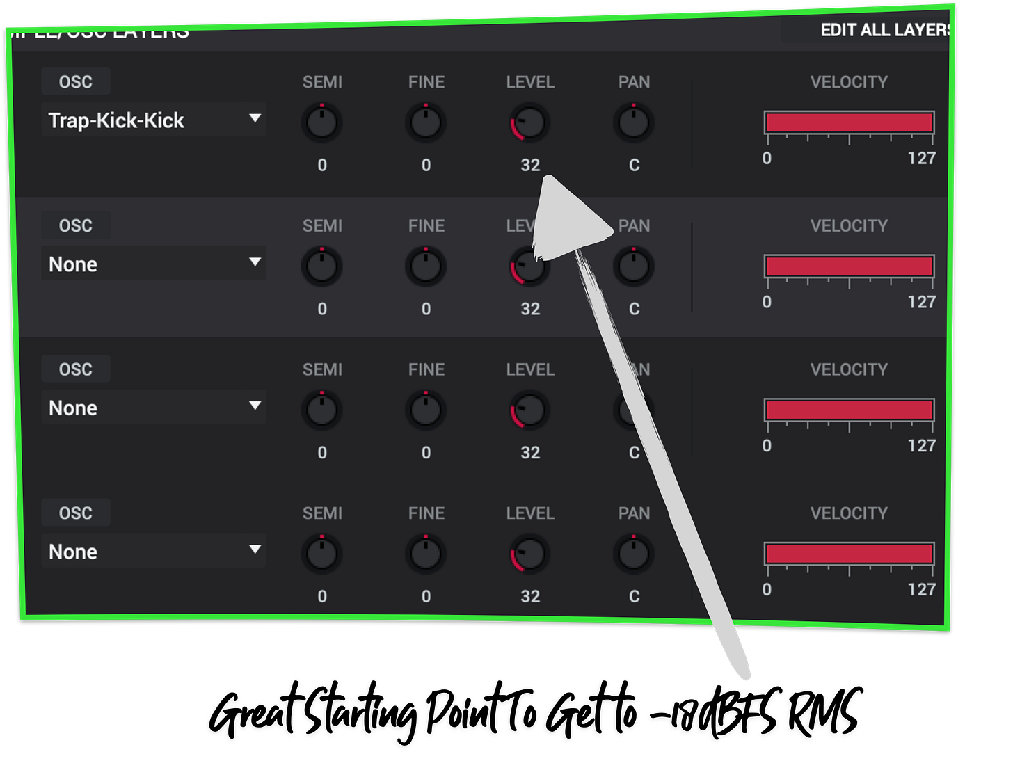 MPC and AKai force pad clip gain settings set at 32 for closest accuracy to -18dBFS RMS MPC and AKai force pad clip gain settings set at 32 for closest accuracy to -18dBFS RMS