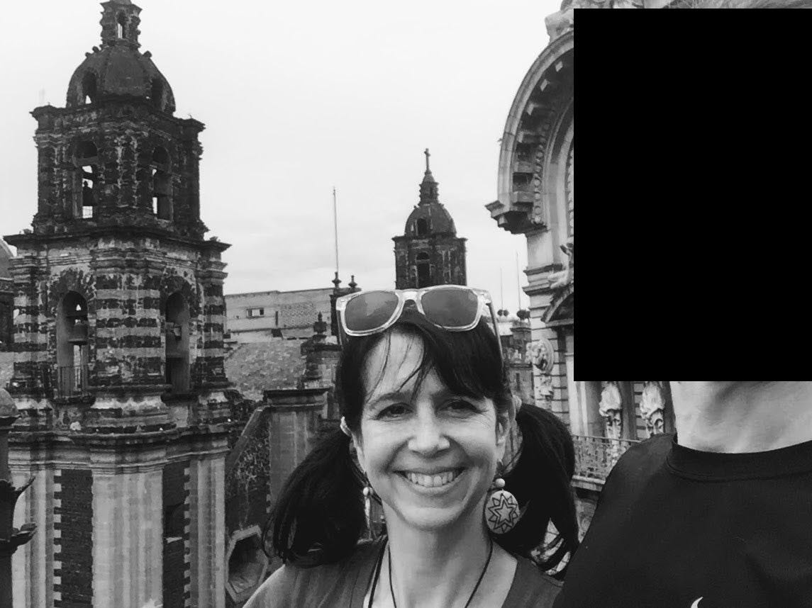 black and white rebecca agiewich and husband obscured mexico city