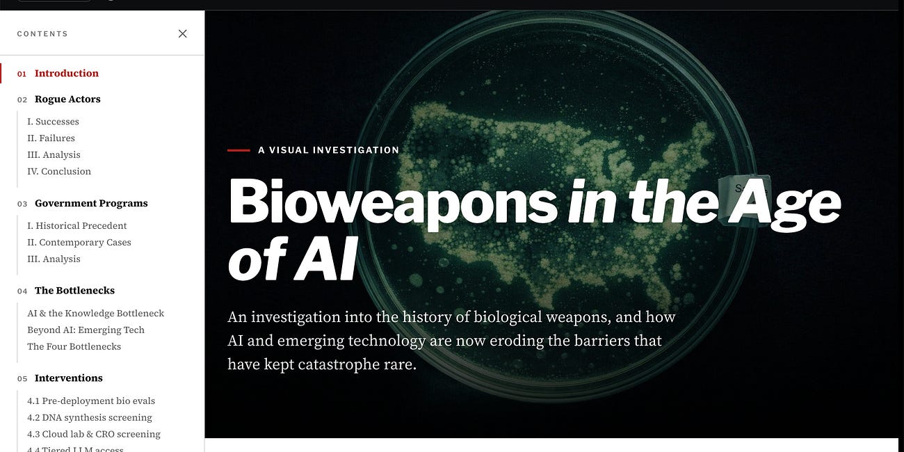 Bioweapons in the Age of AI